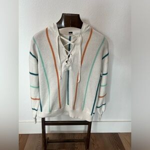 Roxy Sweater Striped Size Medium